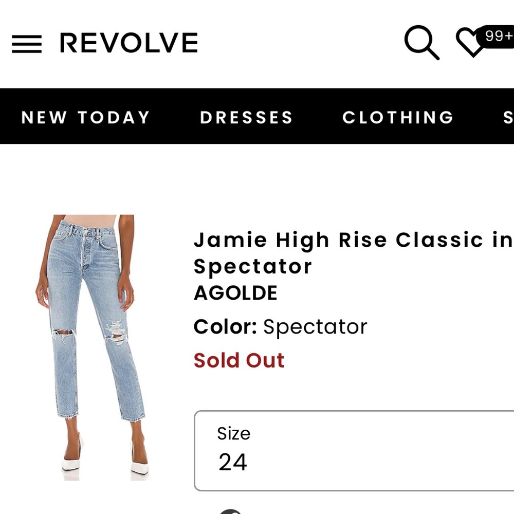 AGOLDE - Jamie High Rise Classic